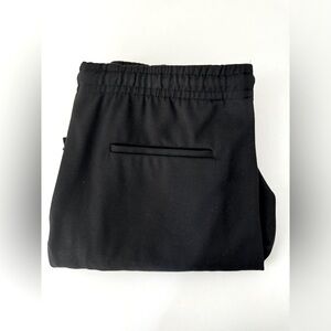 USED AUTH ZARA BLACK TAPERED ROLLED UP CASUAL TAPERED STRETCH PANTS JOGGERS XL